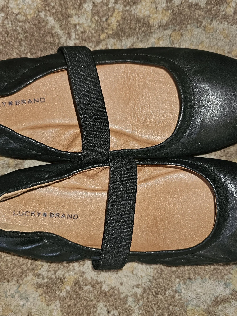 Lucky Brand Black Mary Jane Ballet Flats